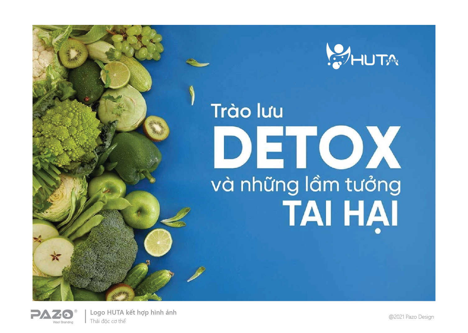 Logo thải độc cơ thể Huta - Pazo design